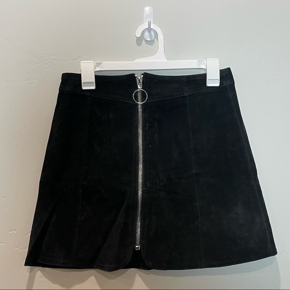 Zara Suede Mini Skirt S